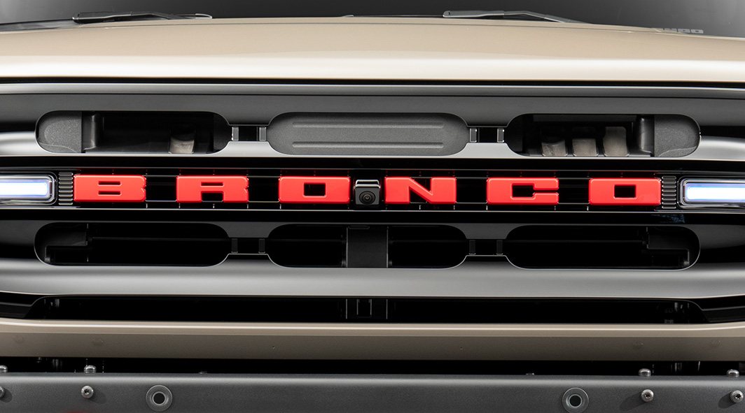 Red Grille Letter Caps