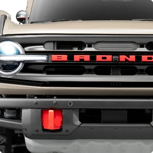 Red Grille Letter Caps