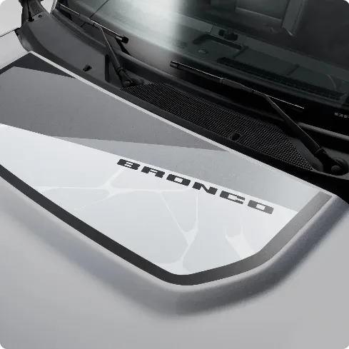Geometric Bronco Hood Graphic