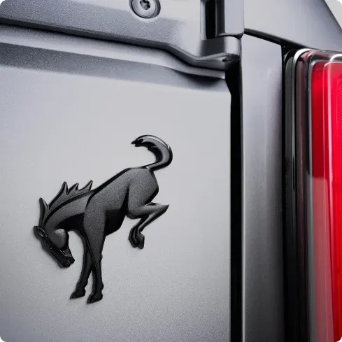 Matte Black Bronco Badge