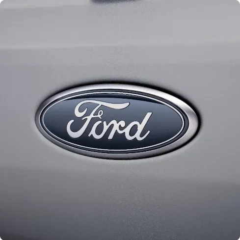 Smoked Chrome Ford Oval