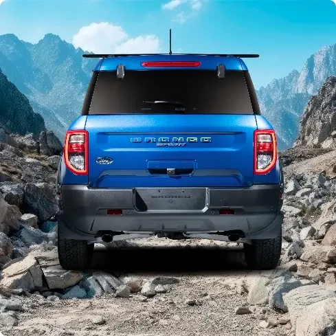 Liftgate of a Bronco Sport with the Blue Free Wheeling package