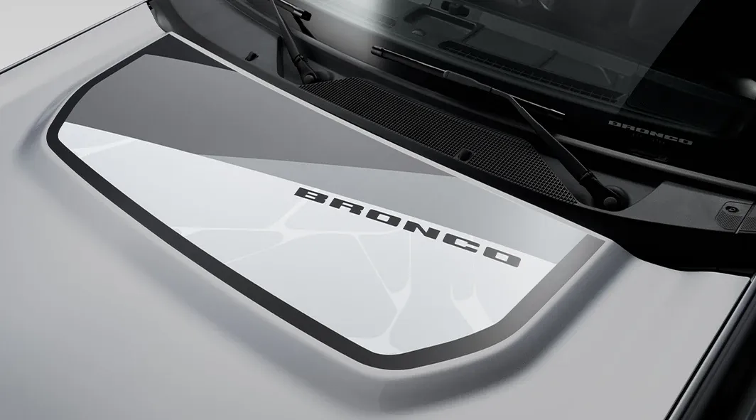 Geometric Bronco Hood Graphic