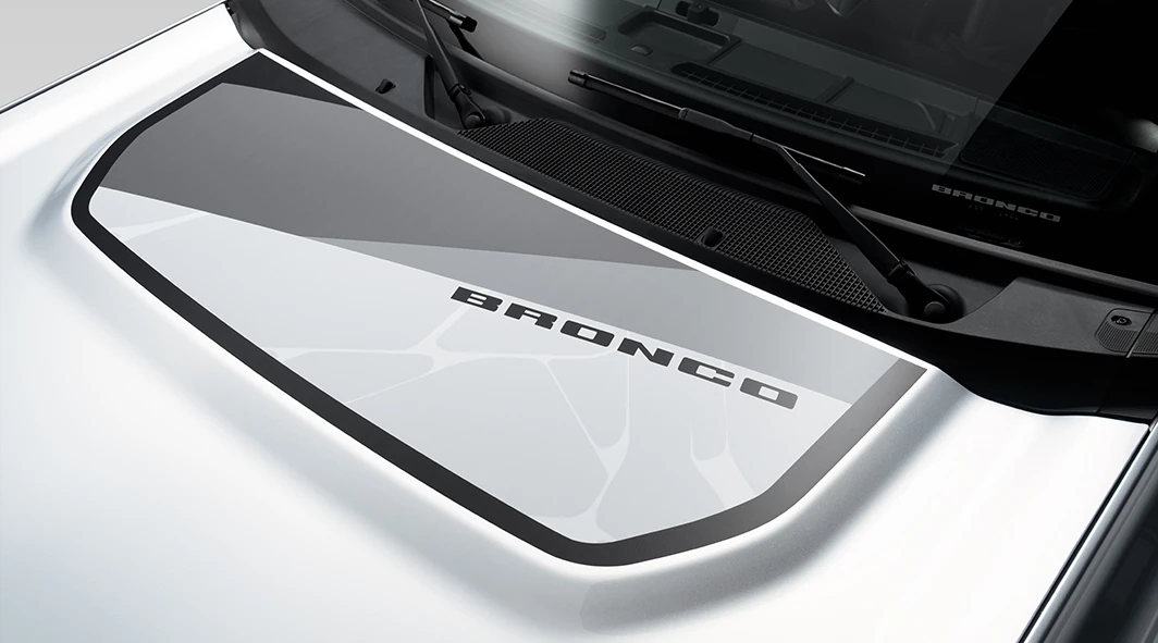 Geometric Bronco Hood Graphic