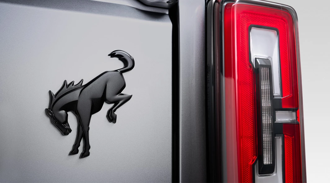 Matte Black Bronco Badge