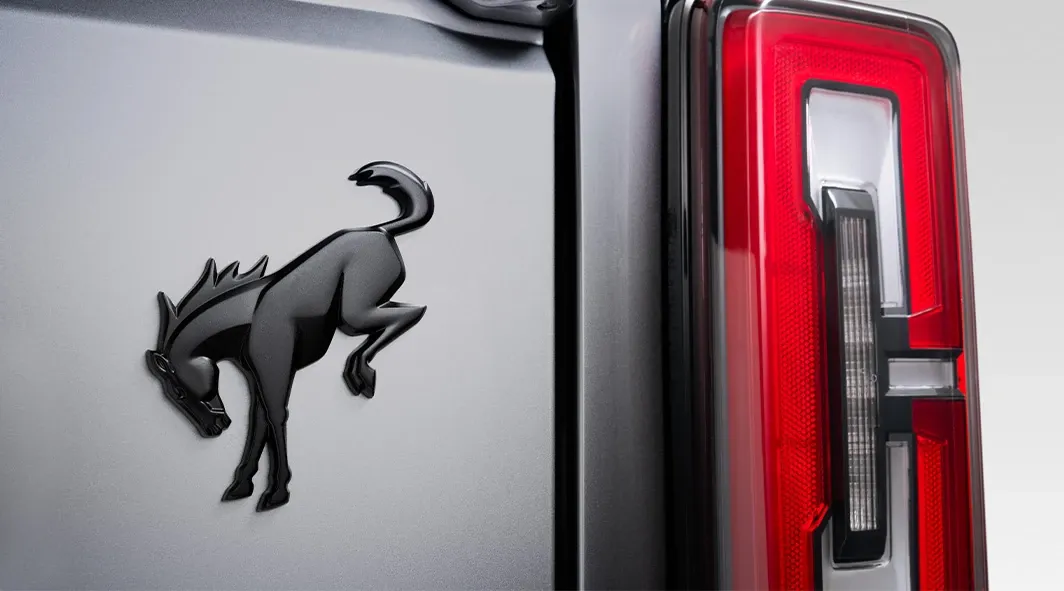 Matte Black Bronco Badge