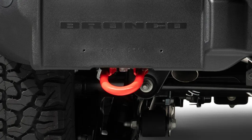 Front and Rear Red Tow Hooks